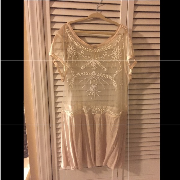 Free people sheer embellished blouse - Picture 1 of 3